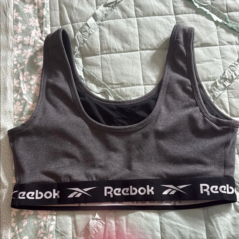 Reebok Charcoal Sports Bra